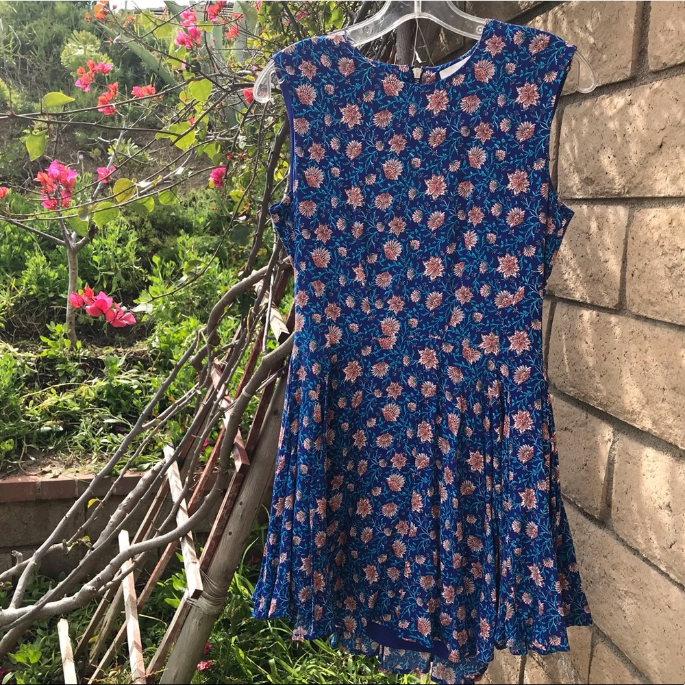 H & M Blue Floral Dress